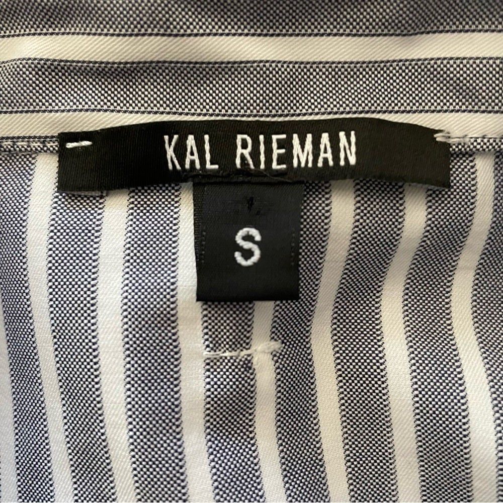 Kal Rieman Stripe Button Front Shirt Size Small - Picture 7 of 8